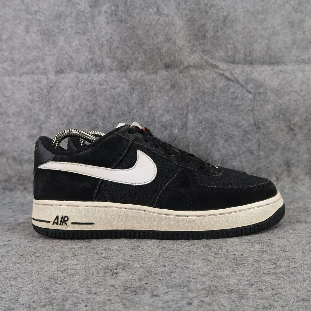 Nike Shoes Youth 5.5 Sneakers Air Force 1 Lifestyle Active Casual Leather Black